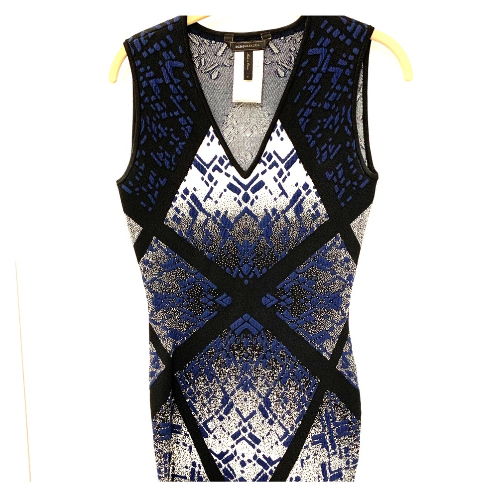 Sexy geometric design bodycon dress
